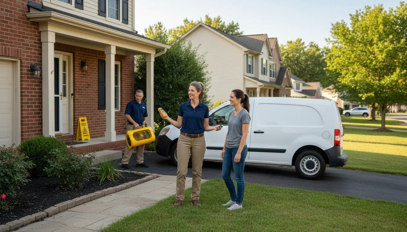 Residential water damage restoration in Cocolamus, PA